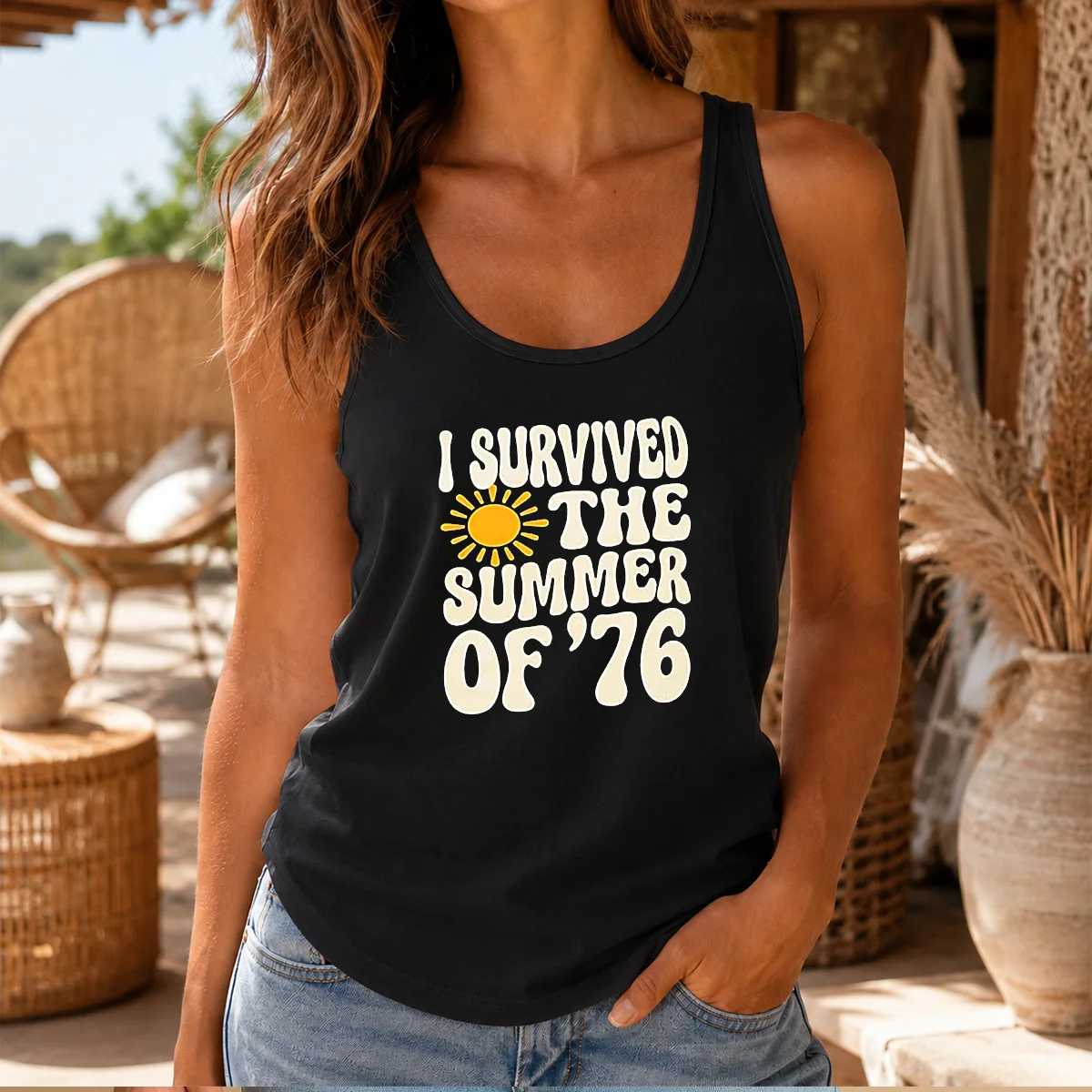 Pretty I Survived The Summer Of 76 1976 Vintage Shirt - Image 3