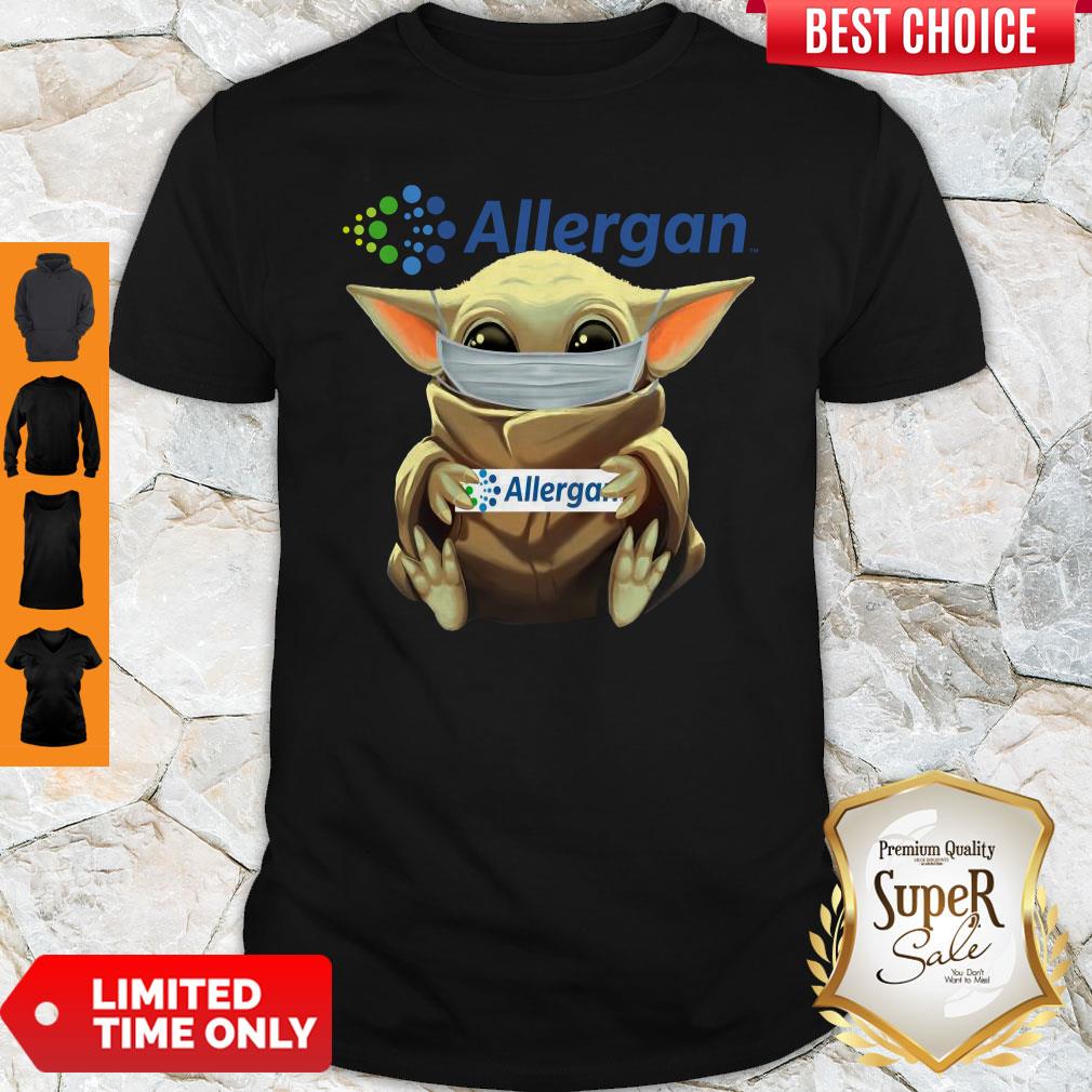 Original Baby Yoda Face Mask Hug Allergan Shirt