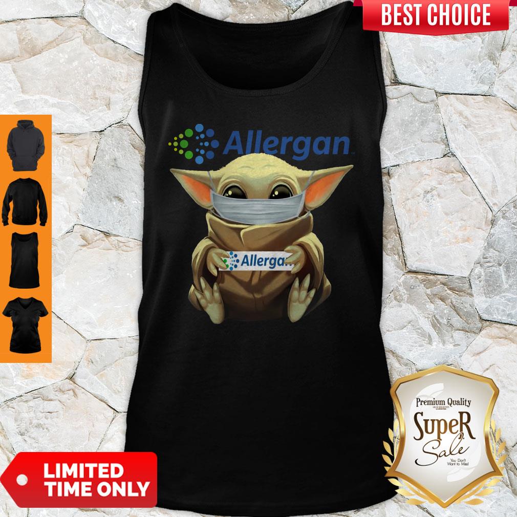 Original Baby Yoda Face Mask Hug Allergan Shirt - Image 3