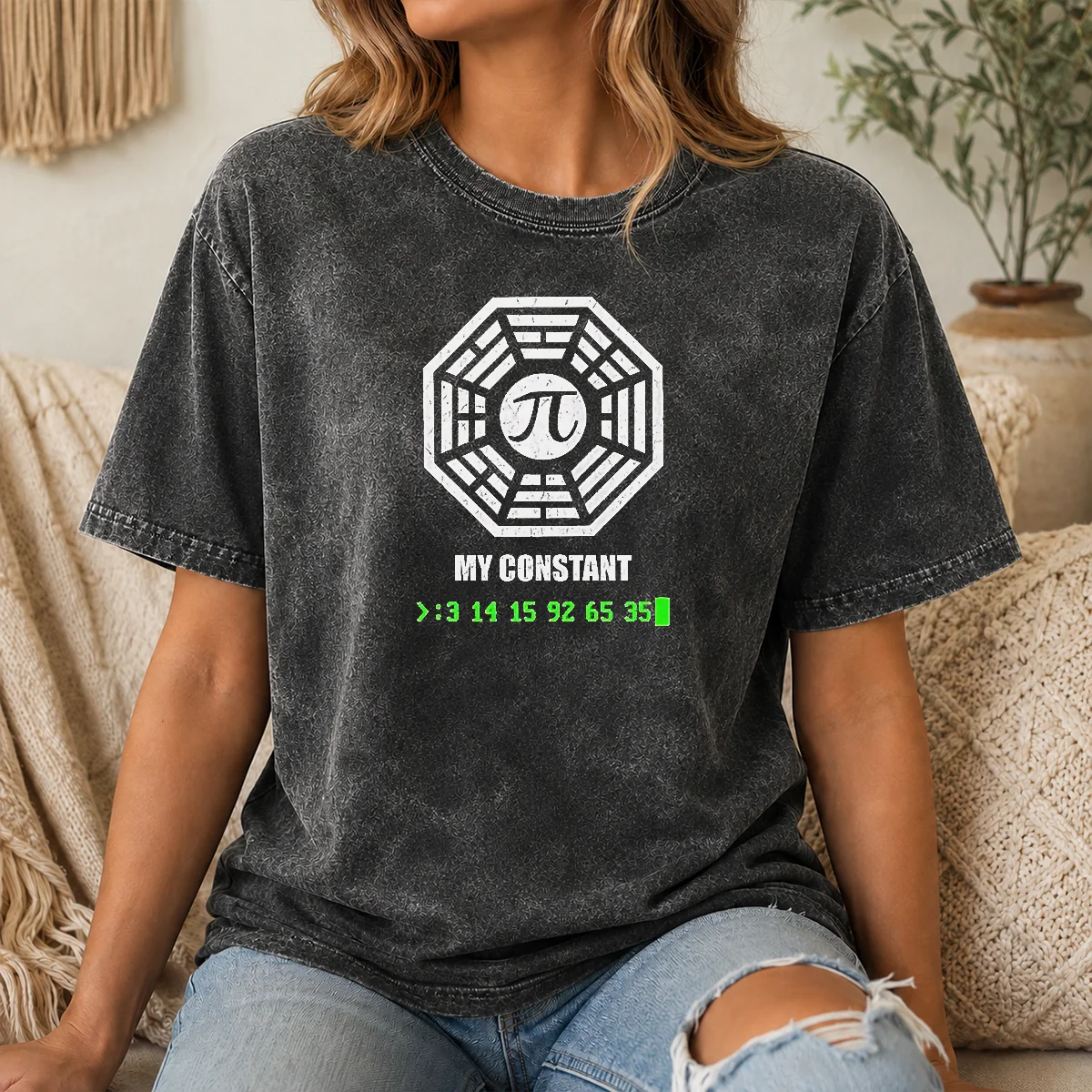 Hot Lost My Constant Pi Symbol Distressed Dharma Initiative Shirt - Image 8