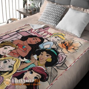 Alternative view of Perfect Disney Cartoon Princess Characters Blanket Fleece Customized Blanket