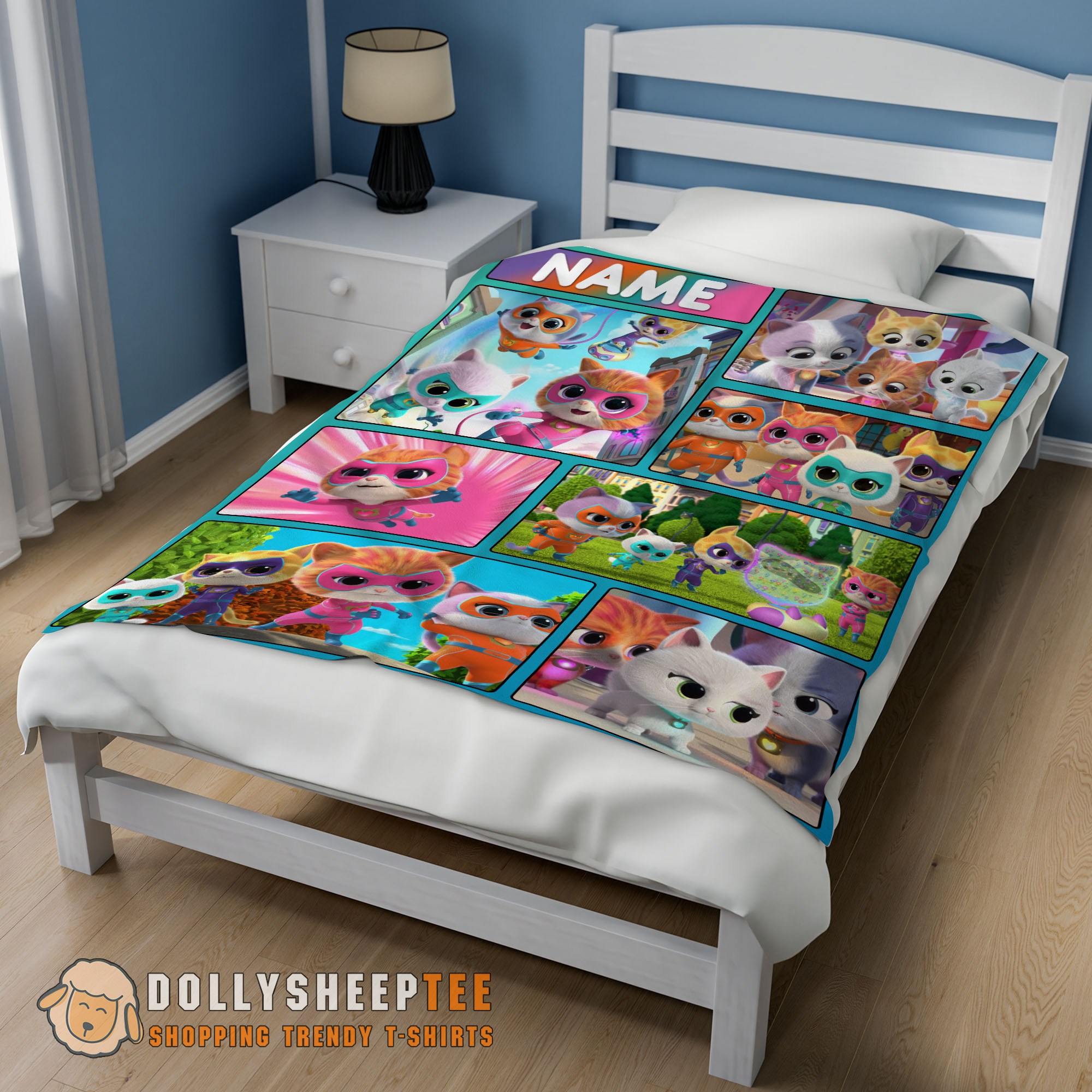 Perfect Disney Cartoon SuperKitties With Friends Blanket Fleece Customized Blanket