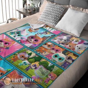 Alternative view of Perfect Disney Cartoon SuperKitties With Friends Blanket Fleece Customized Blanket