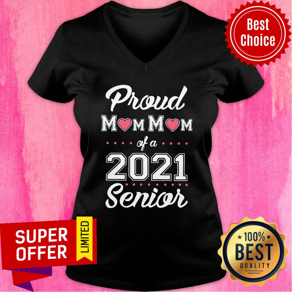 Top Proud Mom Mom Of A 2021 Senior Shirt - Image 3