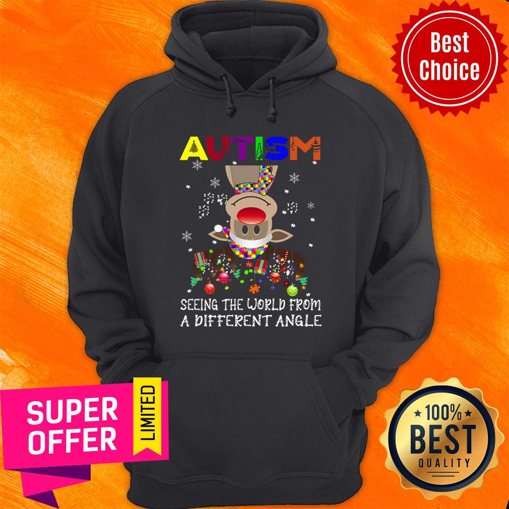 Autism Reindeer Seeing The World From A Different Angle Shirt - Image 2