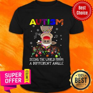 Autism Reindeer Seeing The World From A Different Angle Shirt