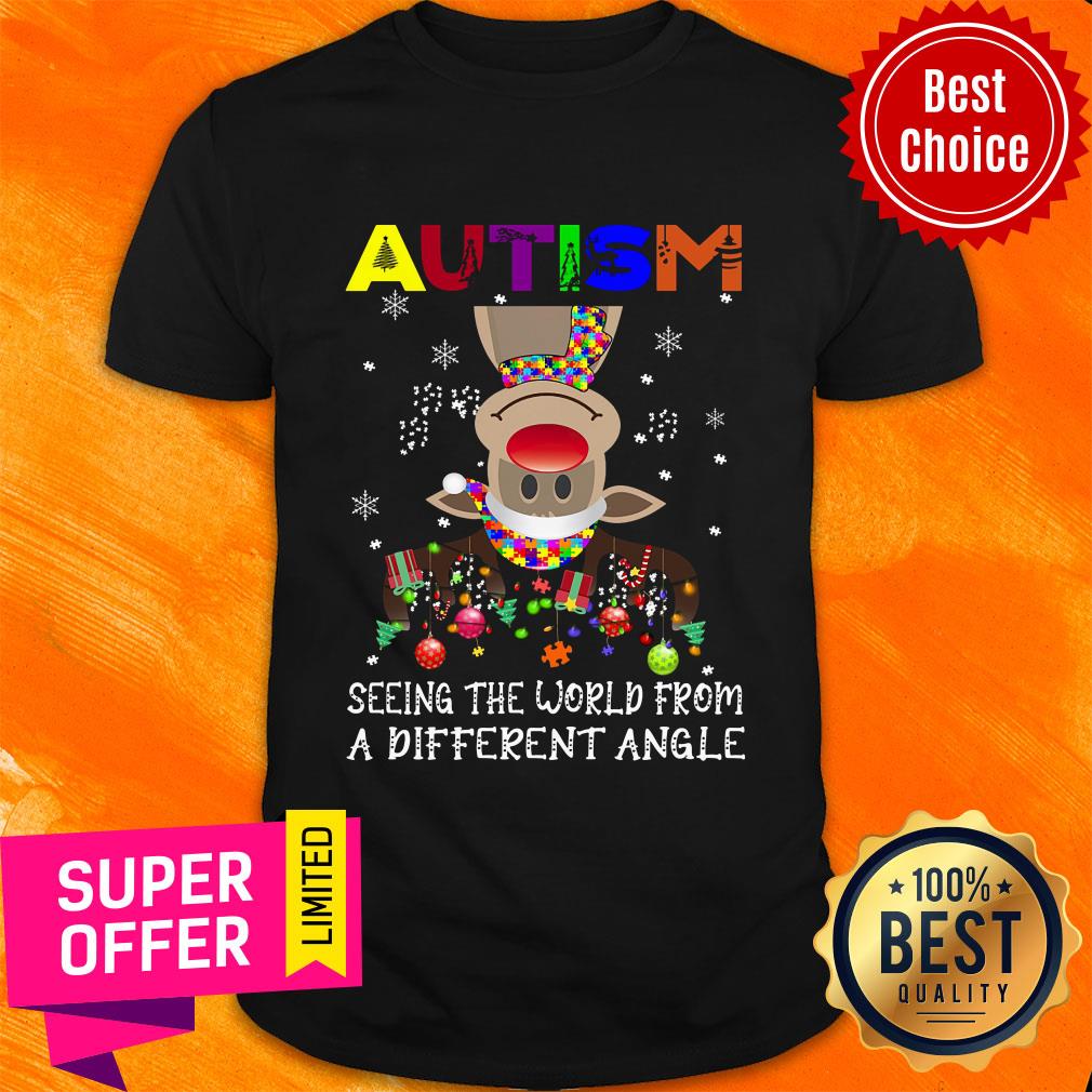 Autism Reindeer Seeing The World From A Different Angle Shirt
