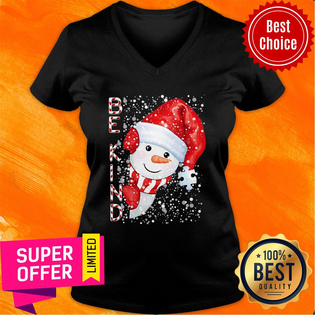 Be Kind Snowman Christmas Shirt - Image 3