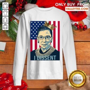 Alternative view of Happy RBG Ruth Bader Ginsburg I Dissent American Flag Shirt