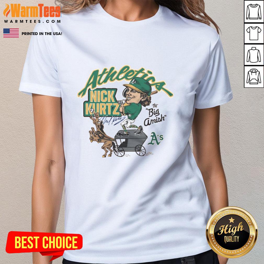 Awesome Athletics Nick Kurtz The Big Amish T-Shirt - Image 3