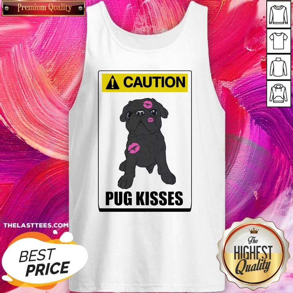 Official Caution Pug Kisses Shirt - Image 3