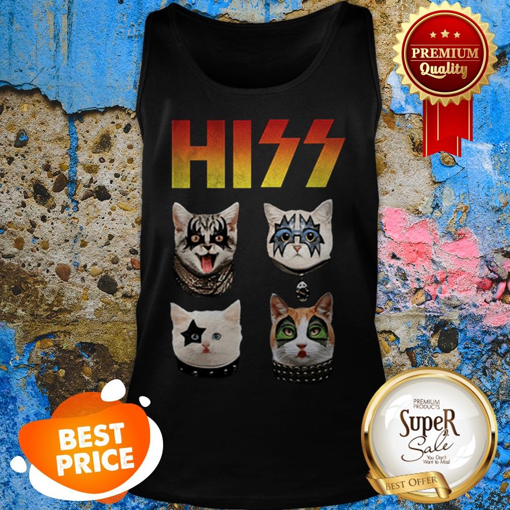 Nice Hiss Rock Band Kiss Cat Shirt - Image 2