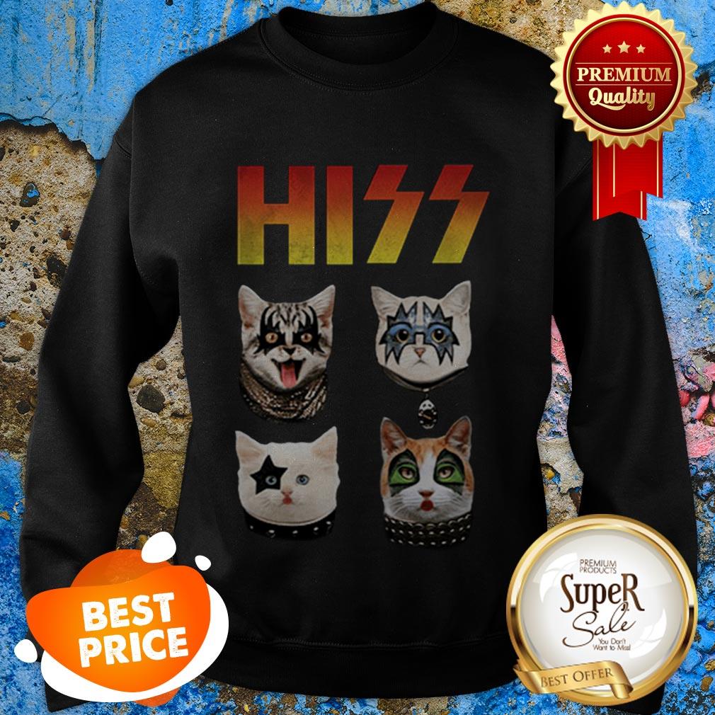 Nice Hiss Rock Band Kiss Cat Shirt - Image 5