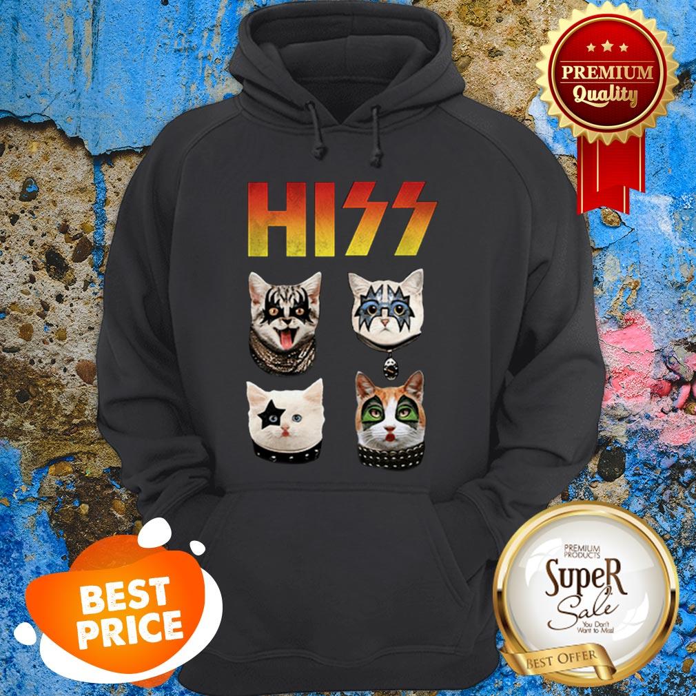 Nice Hiss Rock Band Kiss Cat Shirt - Image 4
