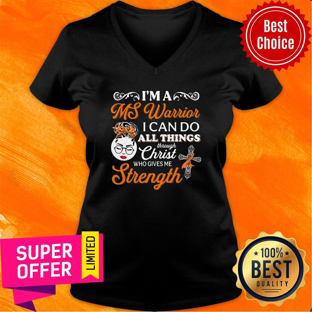 Good I'm A Ms Warrior I Can Do All Things Through Christ Who Gives Me Strength Shirt - Image 5