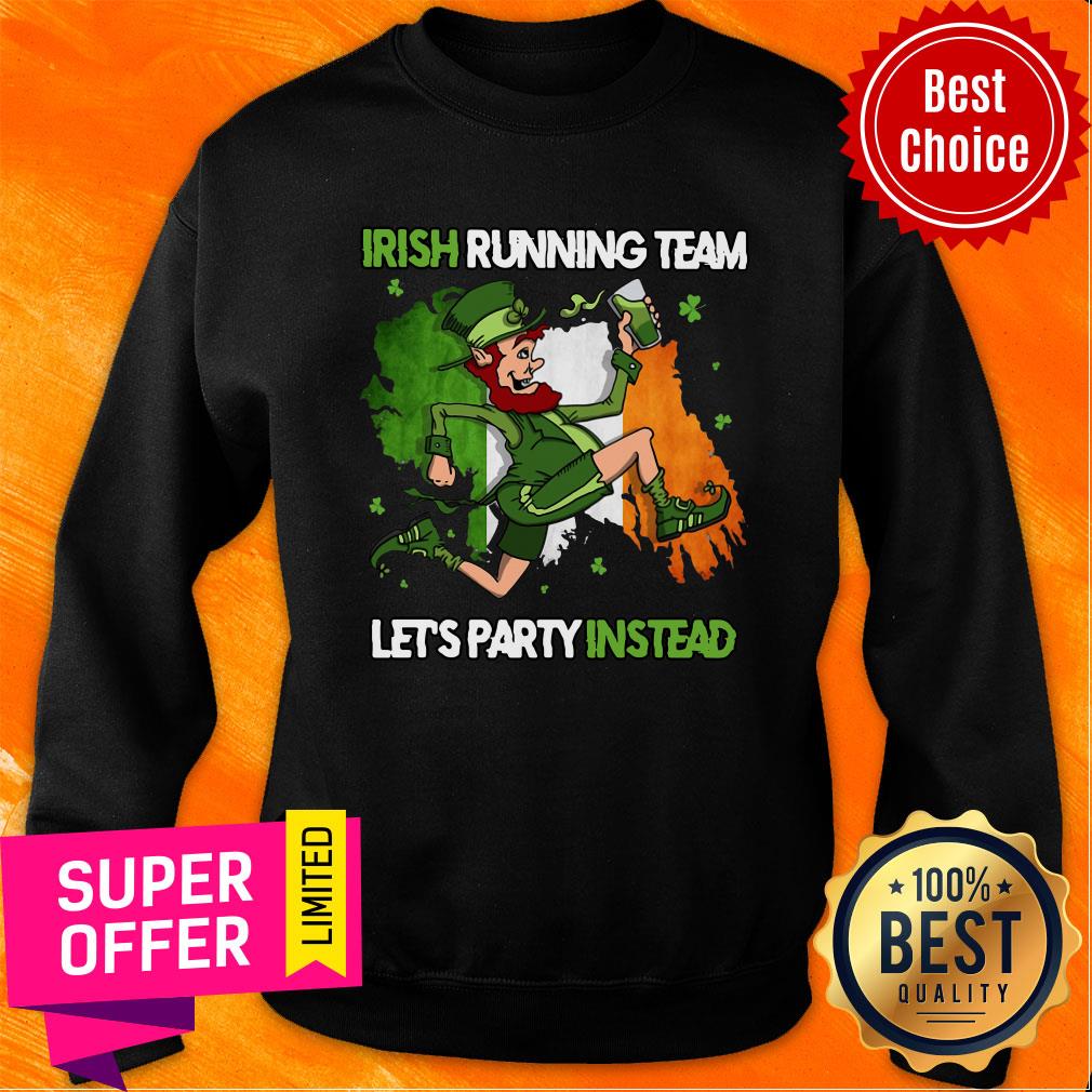 Premium Irish Running Team Let's Party Instead Patrick's Day Shirt - Image 4