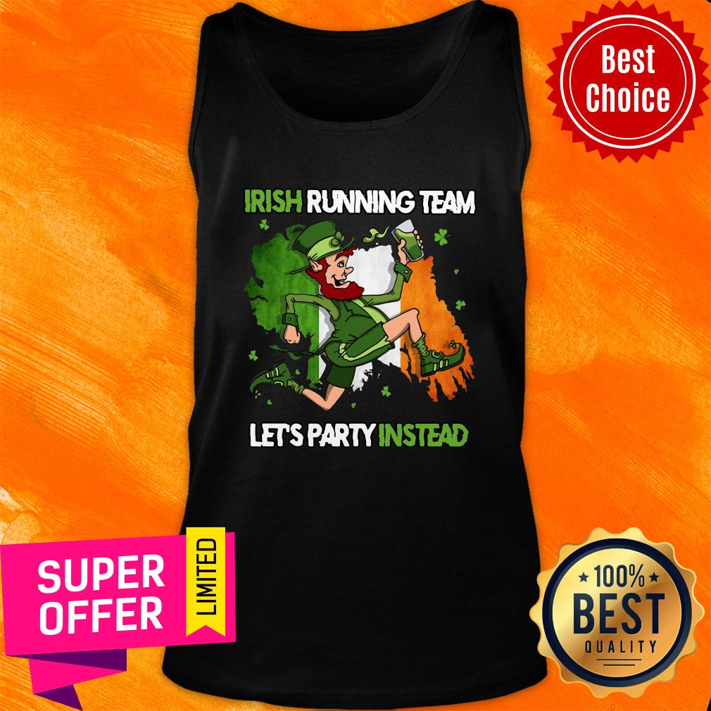 Premium Irish Running Team Let's Party Instead Patrick's Day Shirt - Image 3