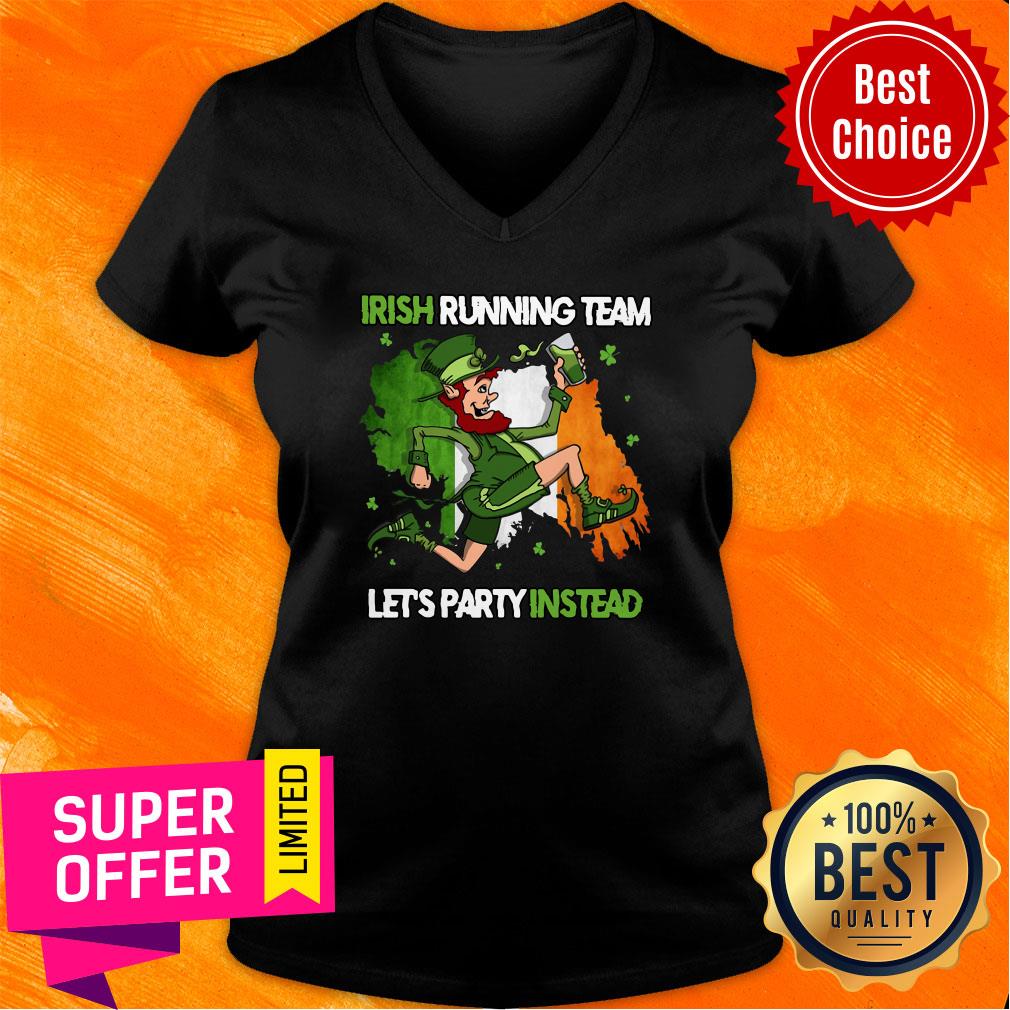Premium Irish Running Team Let's Party Instead Patrick's Day Shirt - Image 2