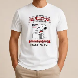 Good Funny Snoopy It's Not My Fault You Thought My Sister Was Normal Shirt