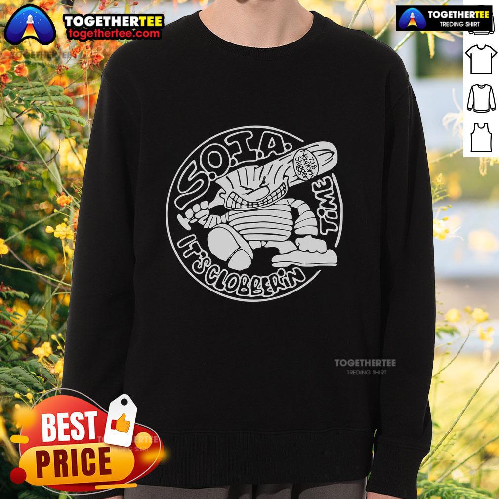 Top Sick Of It It's Clobbering Time T-Shirt - Image 5