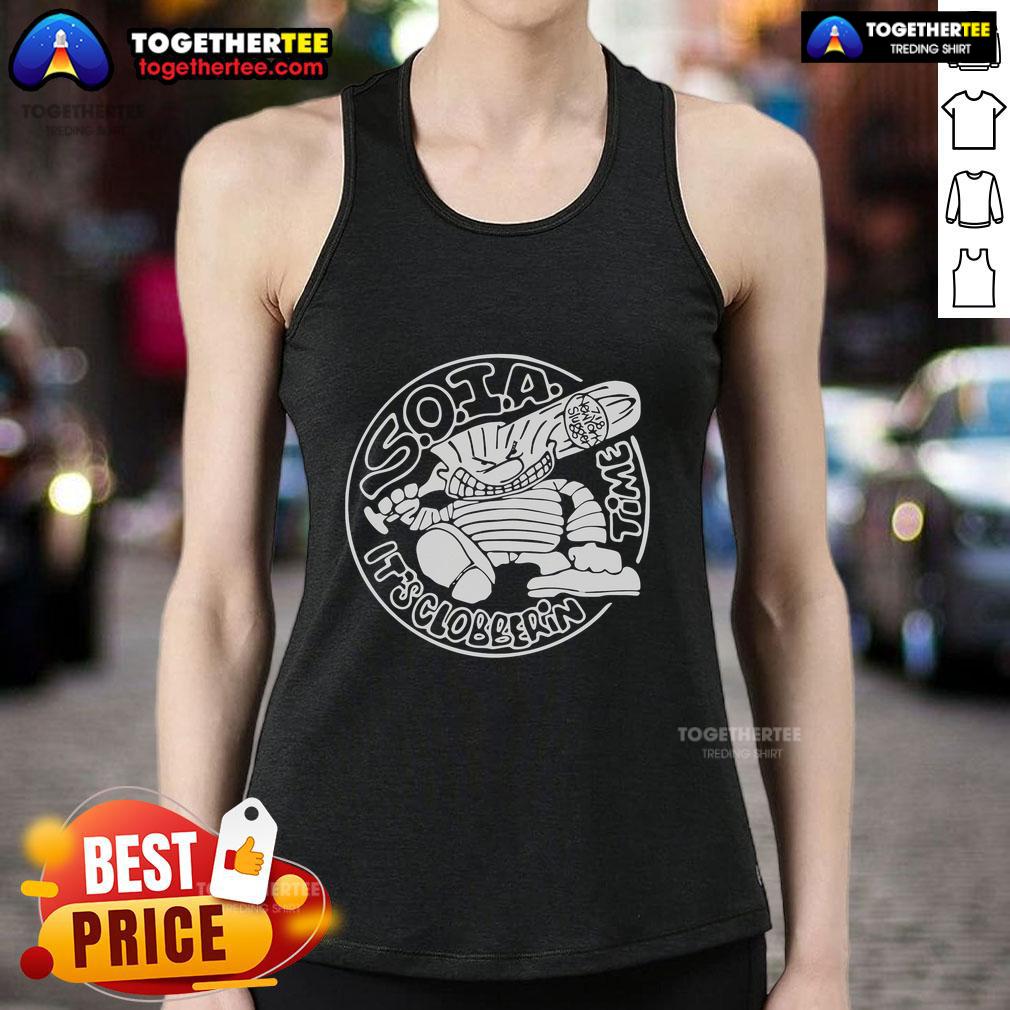 Top Sick Of It It's Clobbering Time T-Shirt - Image 4