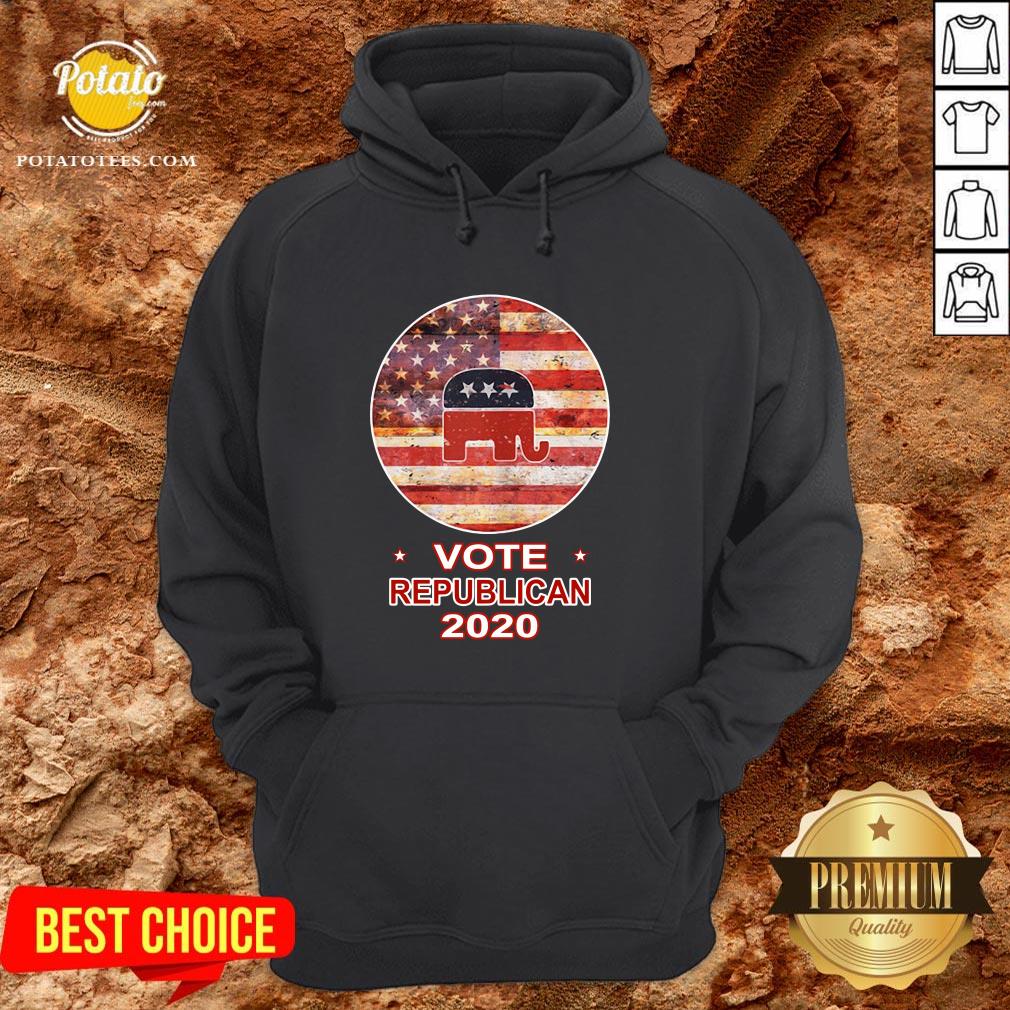 Good Vote Republican 2020 US Flag Shirt - Image 5