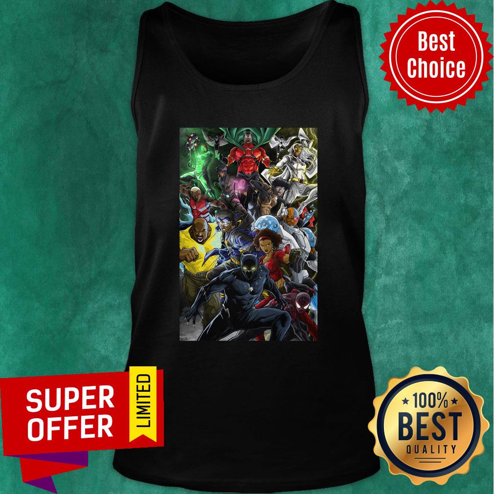 Awesome Black Superheroes Shirt - Image 4