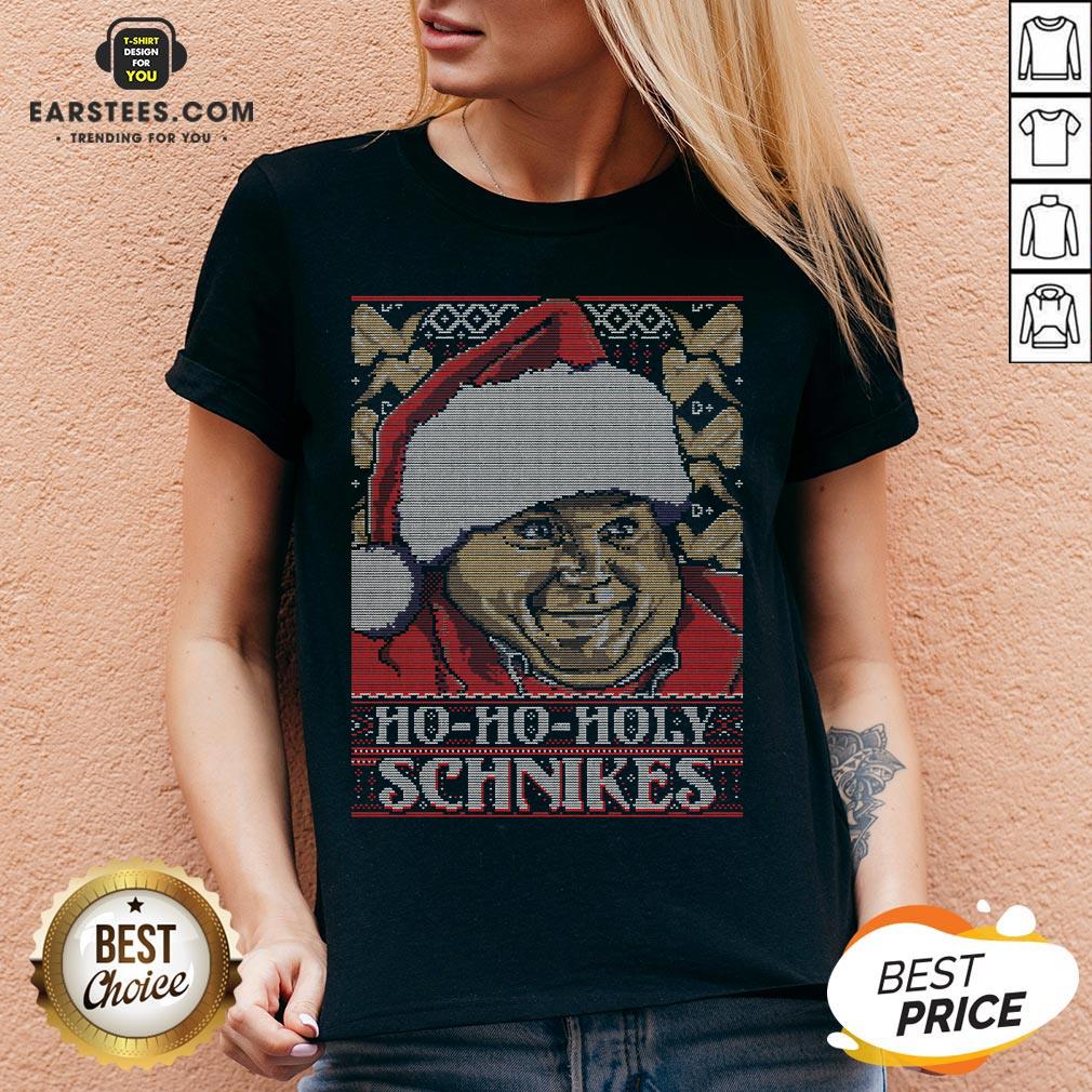 Happy Ho Ho Ho Holy Schnikes Ugly Christmas Shirt - Image 2