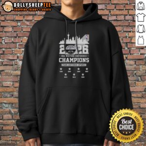 Alternative view of Top 2026 NBA Western Conference Champions San Antonio Spurs City Skyline Shirt