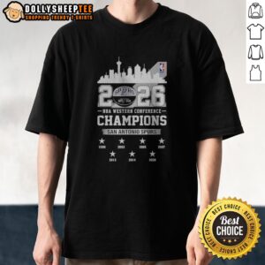 Top 2026 NBA Western Conference Champions San Antonio Spurs City Skyline Shirt