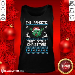 Alternative view of Top The Pandemic That Stole Christmas Corona Virus Wear Santa Hat Shirt