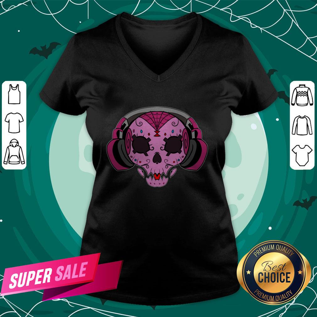 Calacas Pink Dia De Los Muertos Day Of Dead Shirt - Image 2