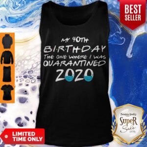 Alternative view of My 40th Birthday The One Where I Was Quarantined 2020 Coronavirus Shirt