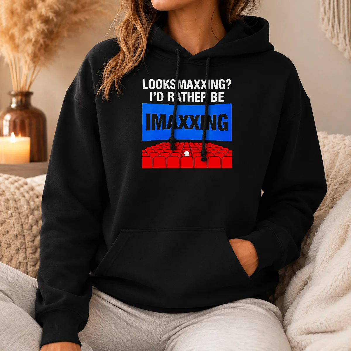 Pretty Looksmaxxing I'D Rather Be Imaxxing Shirt - Image 5