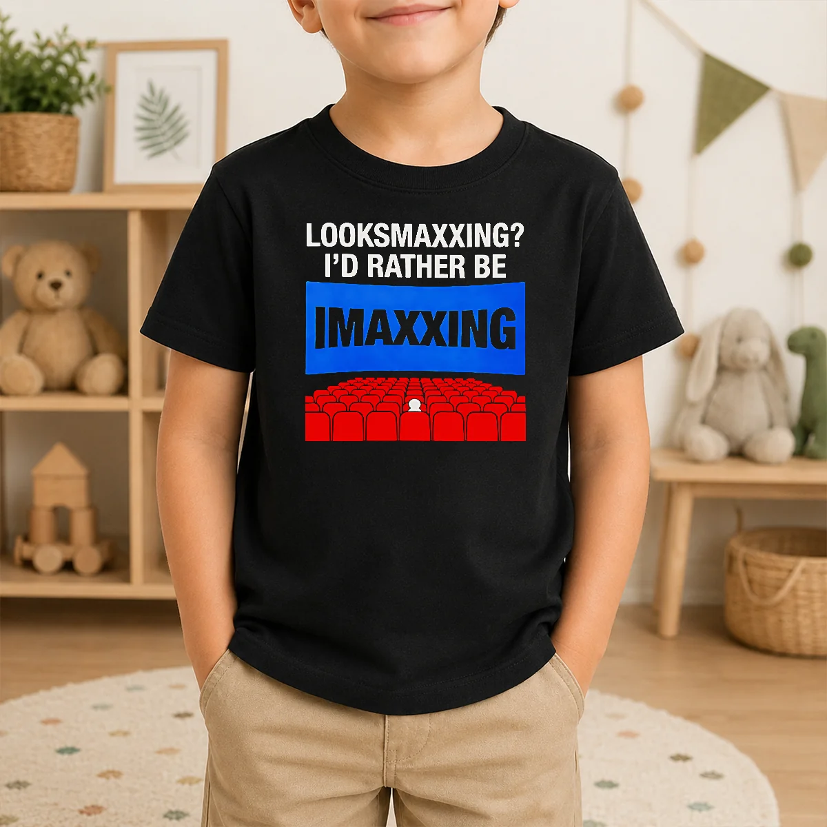 Pretty Looksmaxxing I'D Rather Be Imaxxing Shirt - Image 9
