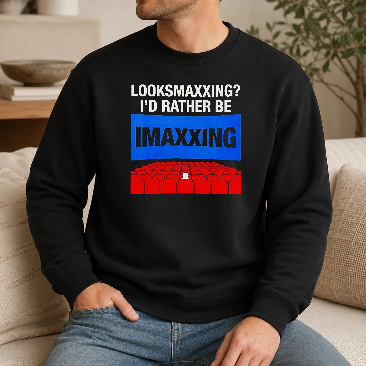 Pretty Looksmaxxing I'D Rather Be Imaxxing Shirt - Image 7