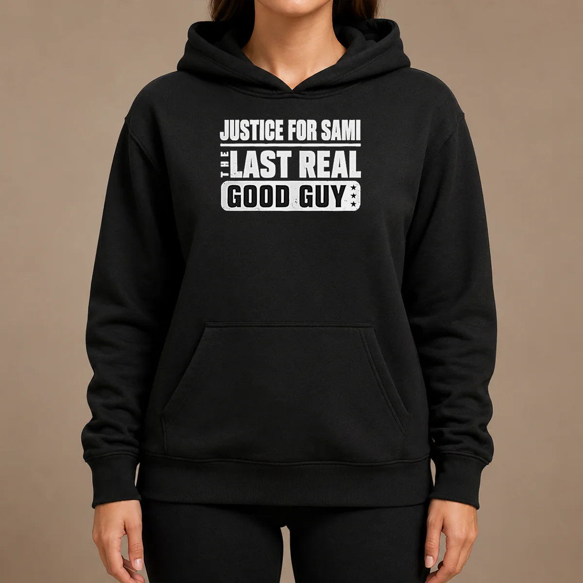 Funny Justice For Sami The Last Real Good Guy Text Shirt - Image 5