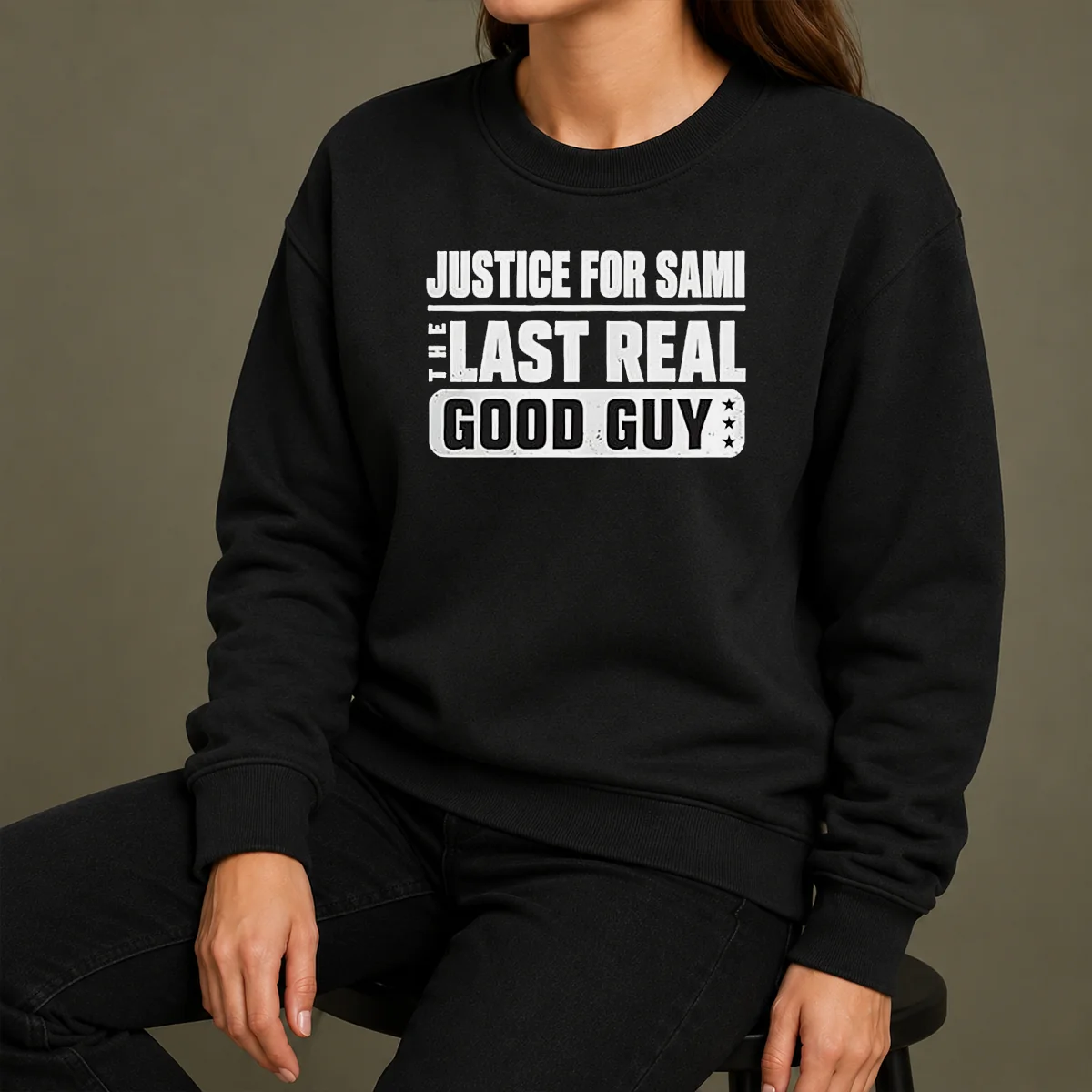 Funny Justice For Sami The Last Real Good Guy Text Shirt - Image 7