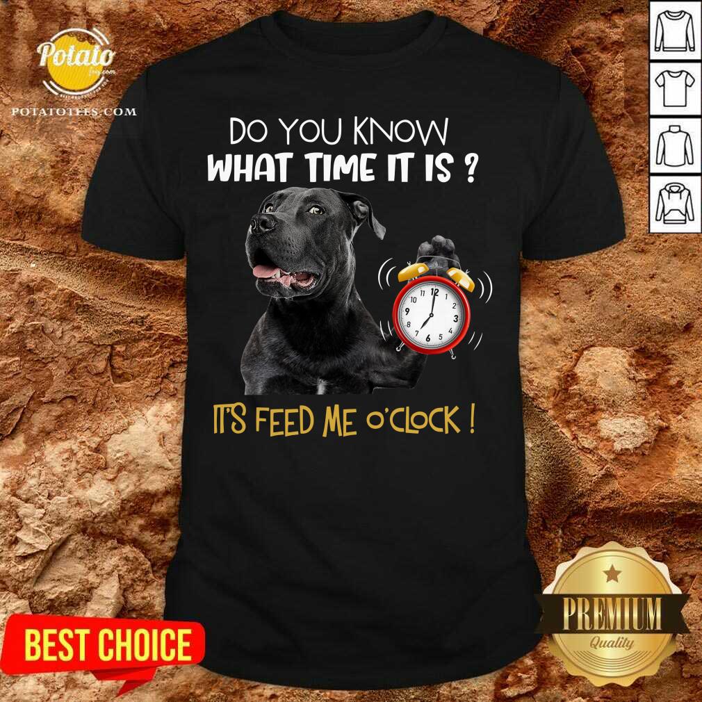 Pitbull Do You Know What Time It Is It’s Feed Me O’clock Shirt