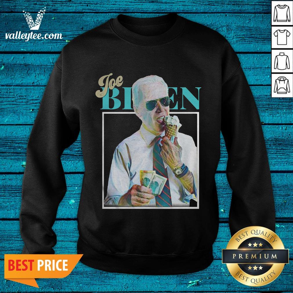 Pretty Joe Biden Eating Ice Cream Shirt - Image 2