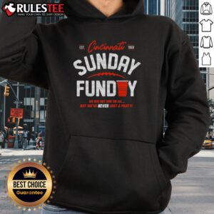 Alternative view of Top Never Lost A Party Sunday Cincinnati Football T-Shirt