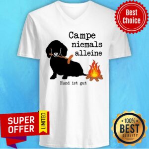 Alternative view of Campe Niemals Alleine Hund Ist Gut Shirt