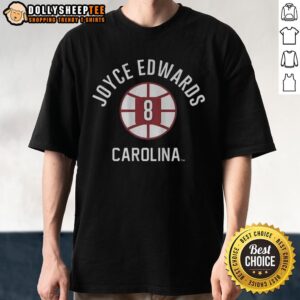 Official Joyce Edwards South Carolina Gamecocks Basketball Name And Number Ball 8 T-Shirt