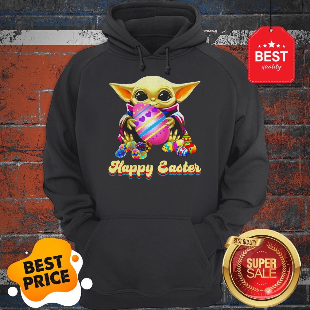 Lovely Happy Easter Baby Yoda Hug Easter Egg Shirt - Image 5