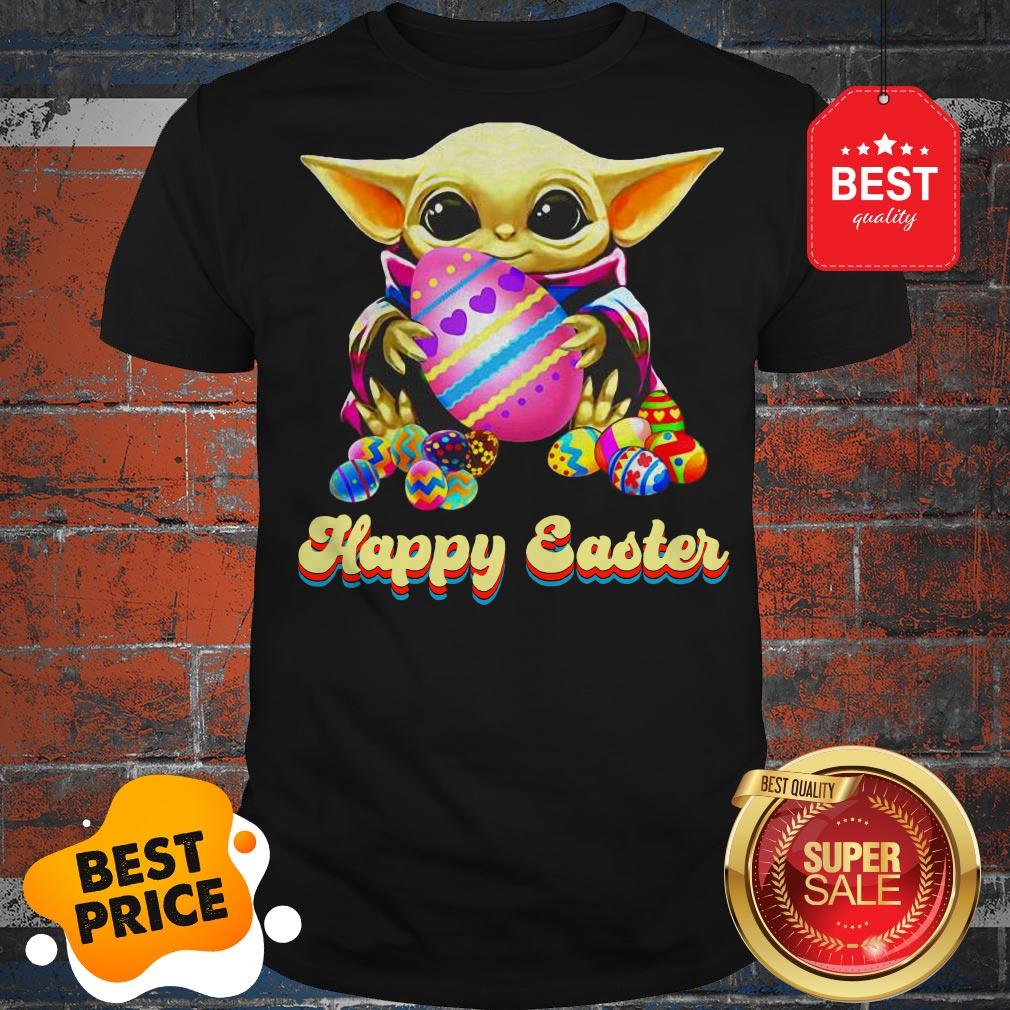 Lovely Happy Easter Baby Yoda Hug Easter Egg Shirt