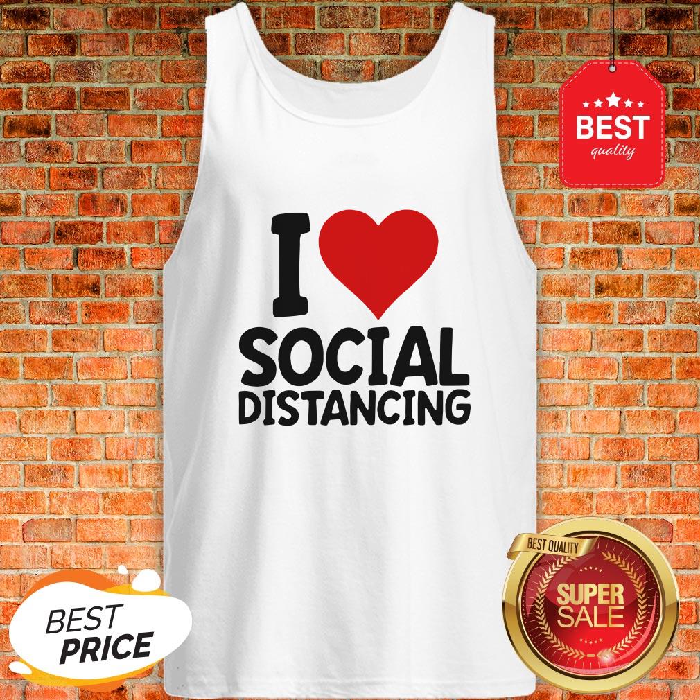 Pretty I Love Social Distancing Shirt - Image 3