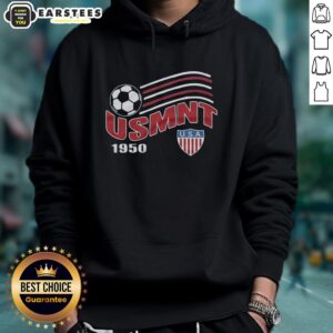 Alternative view of Awesome Usmnt 1950 Crest Flag T-Shirt