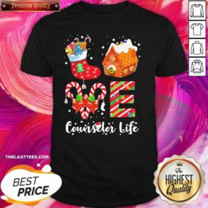 Pretty Socks House Counselor Life Merry Christmas Shirt
