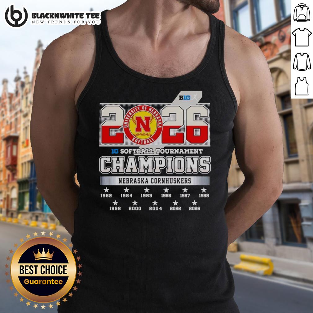 Premium Nebraska Cornhuskers 2026 Big Ten Softball Tournament Champions T-Shirt - Image 4