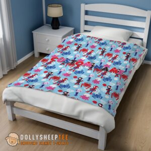 Alternative view of Awesome Perfect Marvel Superhero Spidey And His Amazing Friends Birthday Cute Blanket Fleece Customized Blanket